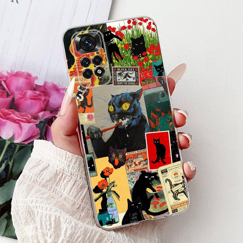Funda For Xiaomi Redmi Note 11 Pro Note 12 Pro 4G Case Note11 11S Soft Silicone Bumper Goth Cool Dragon Tiger Cartoon Back Cover