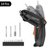 14pcs Electric Screwdriver Set USB Rechargeable Mini Electric Drill Tool Set Portable Cordless Screwdriver Home Repair Multitool Kit