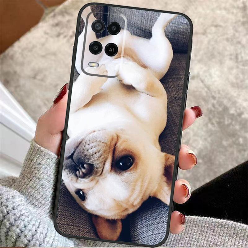 Funny french bulldog Case For OPPO A17 A57 A96 A76 A16 A18 A58 A78 A98 A74 A94 A5 A9 A52 A72 A15 A93 A53 A54 S