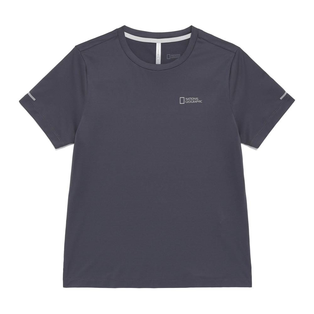 NATIONALGEOGRAPHIC N262Wts270 Women'S Nature Ventilation Semi-Crop Short Sleeve T-Shirt Urban Grey