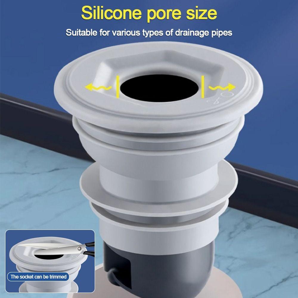 Silicone Washbasin Floor Drain Core Sealing Ring Floor Drain Connector Sewer Pipe Strainer Plug