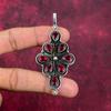 Bijoux grenat rouge, pendentif en argent sterling massif 925, pendentif de bijoux en pierres précieuses faits à la main pour le Memorial Day