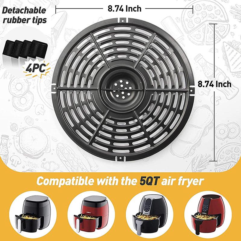 Air Fryer Grill Pan Replacement, 6/7/8'' Air Fryers Accessories Non-Stick