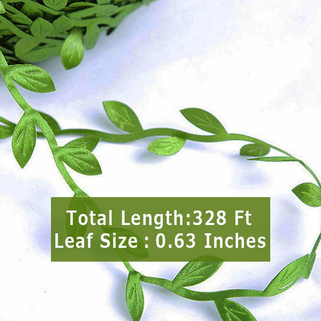 10m Simulation Green Willow Leaves Rattan DIY Accessories Decorative Flower Supplies