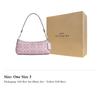 Coach Charlotte Coated Canvas Shoulder Bag Medium Women's Pink CCL40-SVAKG