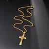 2026 Simple Wind Cross Necklace Retro Personality Trendy Men's and Women's Pendant Jewelry