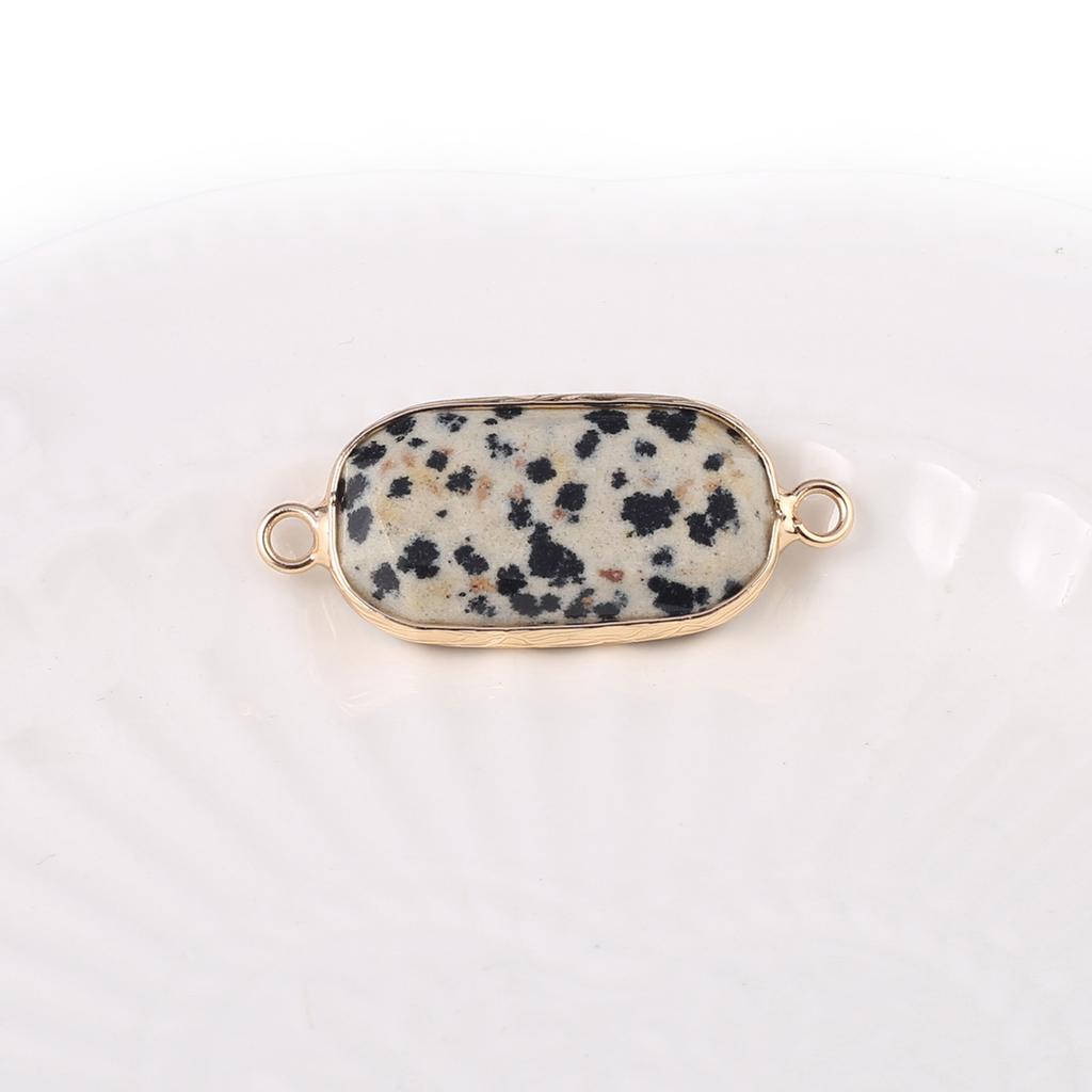 Conectores Piedra Natural cuarzo rosa/amazonita conector facetado rectangular para fabricación de joyería DIY collar pulsera accesorio