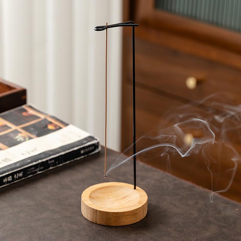 

Деревянная курильница в стиле дзен с пеплосборником, элегантная деревянная курильница