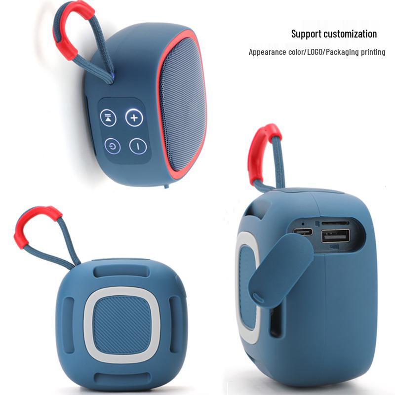 Custom Outdoor Mini Portable Bluetooth Speaker with Card Slot and Subwoofer TG