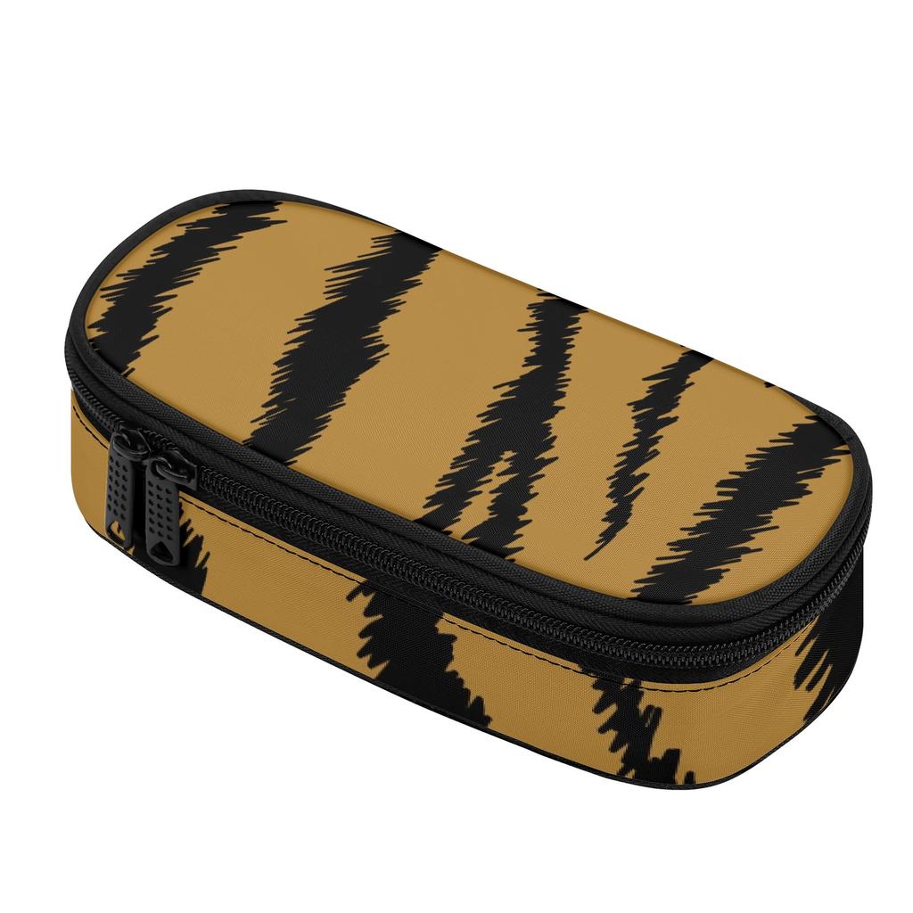 Pencil Case Roomy Interior Zipper Closure 300D Polyester with Main Compartment Mesh Pocket and Pen Slots for Student Stationery