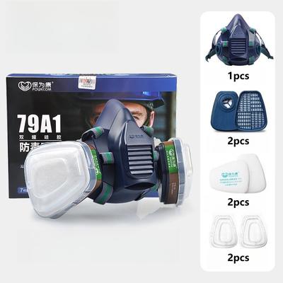 Gas Mask Protection Mask Half Full Face Gas Mask Respirator for Chemical Organic Vapor Filters Protection Industrial Paint Spray