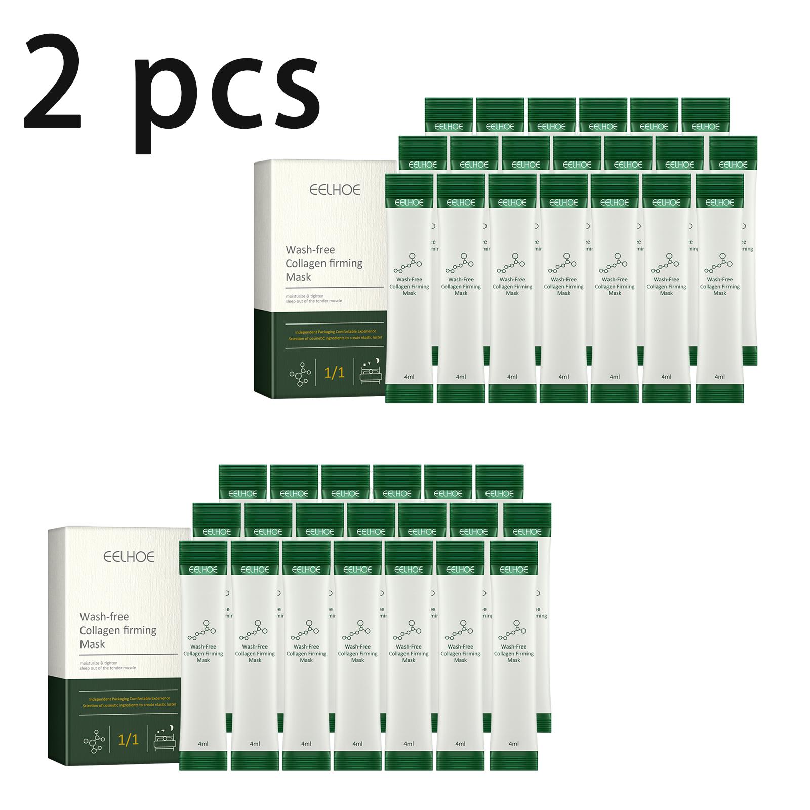 EELHOE Ночная маска с коллагеном против морщин - Антивозрастная, Увлажняющая, Сужающая поры, Осветляющая, Несмываемая ночная маска / Подарки на День святого Валентина