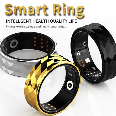 Smart Ring Men Women Heart Rate Blood Oxygen Sleep Health Monitor Sport Activity Fitness Tracker Ring Wireless Bluetooth Connectivity USB Charging R12