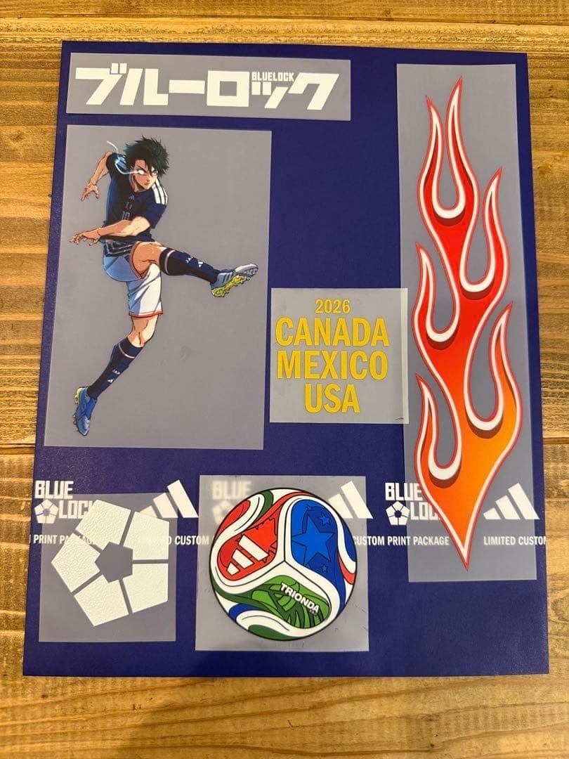 Blue Lock Adidas Limited 2026 Japan Heat Transfer Stickers Itoshi Rin