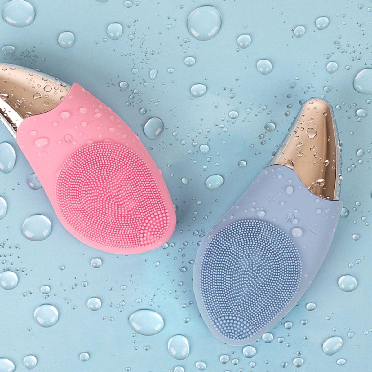 [2PACK] Mienne 2-in-1 Vibrating Cleanser Facial Massager SC10 Blue 1+1