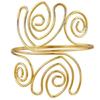 Offenes Metallarmband Oberarmmanschette Armreif Festival Braut Tanz Schmuck Zweifarbig Wählbar Armmanschette