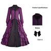 Abito Ruffled Medievale Gotico Vintage Costume Cosplay Per Eventi A Tema