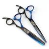 6.0 inch FNT-11 Nimpson color bull's head flat cut hairdressing straight cut tooth cut white gold black blue 05-5