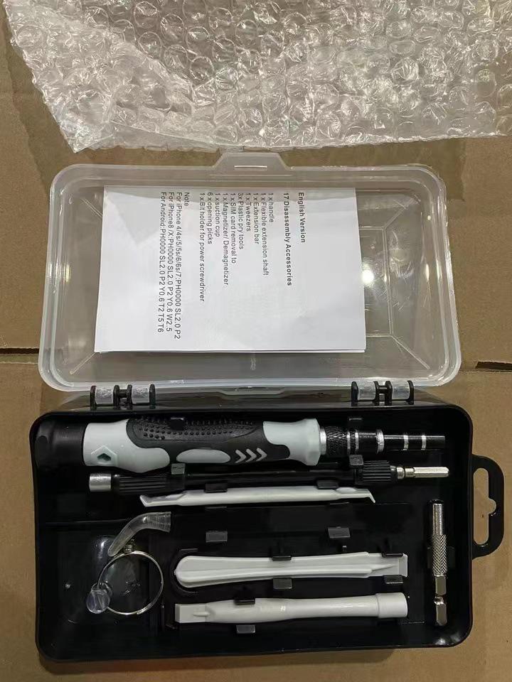 115-in-1 Chrom-Vanadium-Stahl Telefon- & Uhrenreparatur Schraubendrehersatz