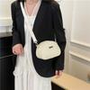 New large-capacity simple commuter casual solid color portable shoulder bag light cloth bag wide shoulder strap messenger bag women's bag