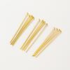 100pcs/lot 14K 18K Gold Plated Flat Head Metal Pins Beading Pendant Headpin For DIY Jewelry Handmade Craft Supplies Findings