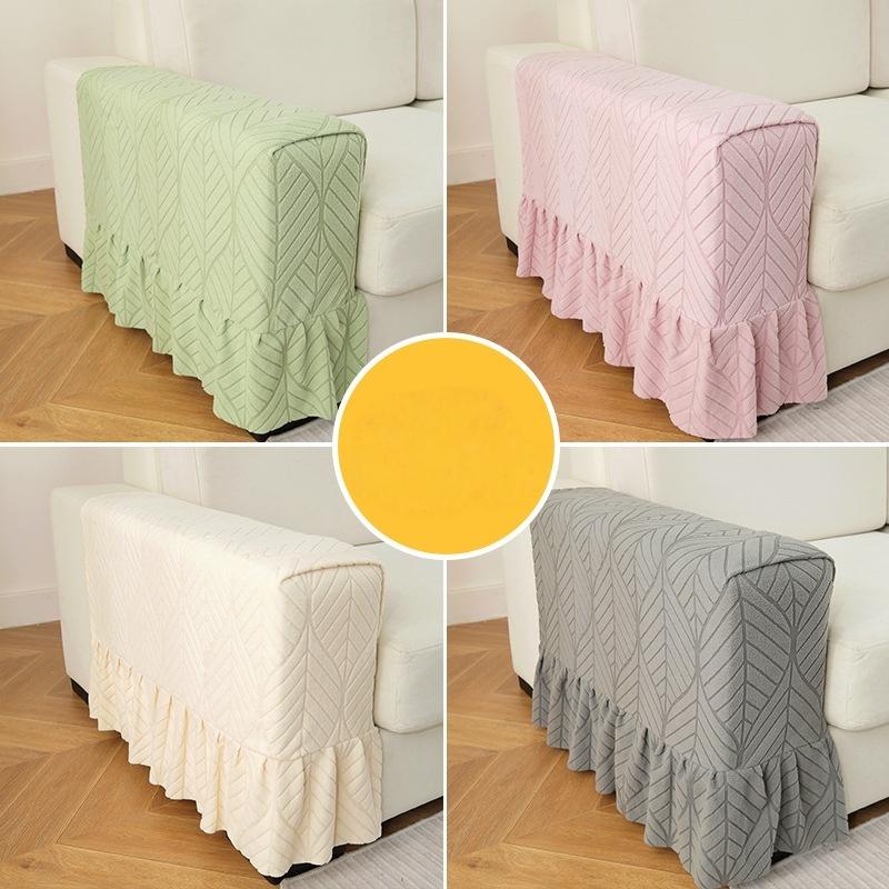 1PC Jacquard Armrest Slipcover Stretch Chair Covers Armchair Sofa Covers,Furniture Protector for Living