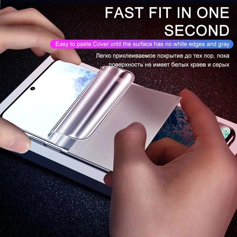 4 Pezzi Pellicola Idrogel Per Samsung Galaxy S24 S23 S20 S21 S22 Plus Ultra FE Note 20 9 10 Plus Proteggi Schermo