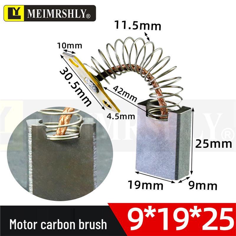 Compatible 9x19x25mm Carbon Brush for Imported DC Traction Motor in Floor Scrubbers & Sweepers