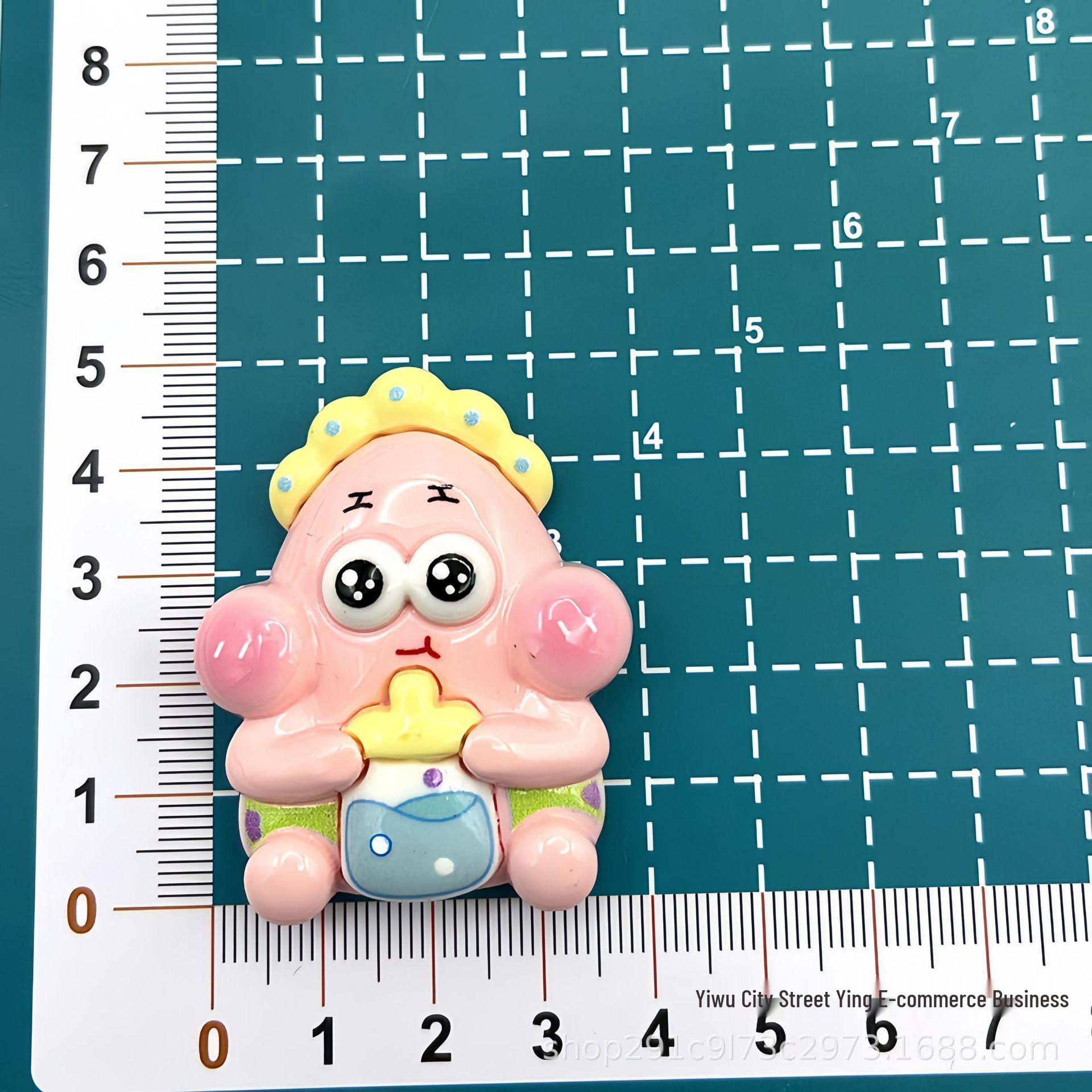 SpongeBob Cartoon Resin Charms for Crocs and DIY Hair Accessories
