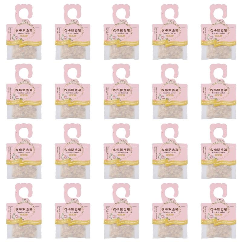 20 Pack Air Freshener Pouches For Closet Drawer Car Bathroom MultiSpace Freshness Maintenance