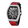 Men Wristwatch Automatic Quartz Clock Male Rhinestone Arabic Numeral Dial Watch