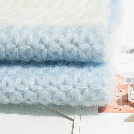 Mohair Fine Wool Yarn Knitting Sewing Thread Soft Skin-friendly Crochet for Sweater Scarf Shawl
