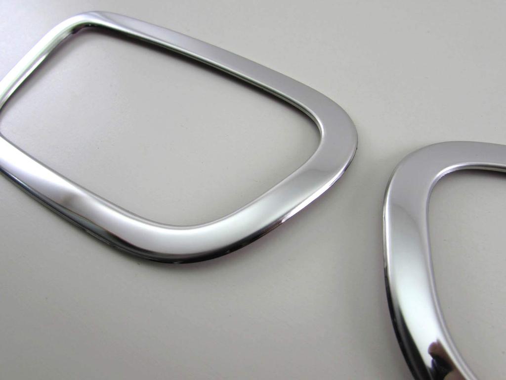 BRIGHTZ Finish Stainless Steel Front Inner Door Handle Set for Toyota Hiace 200 Narrow Models Part Number 29977 Ultra-Mirror Covers, Plated, 2-Piece