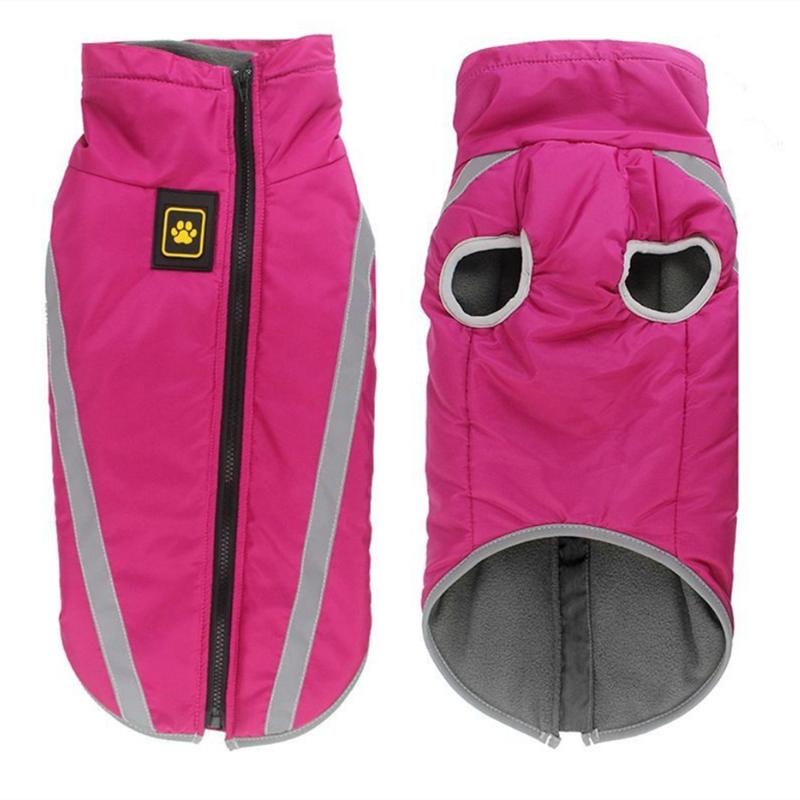 

Светоотражающие Водонепроницаемые Пальто для Собак Размеров XL-6XL Большого Размера Осенне-Зимняя Теплая Одежда для Щенков Куртка с Подкладкой для Питомцев XL：6-10kg