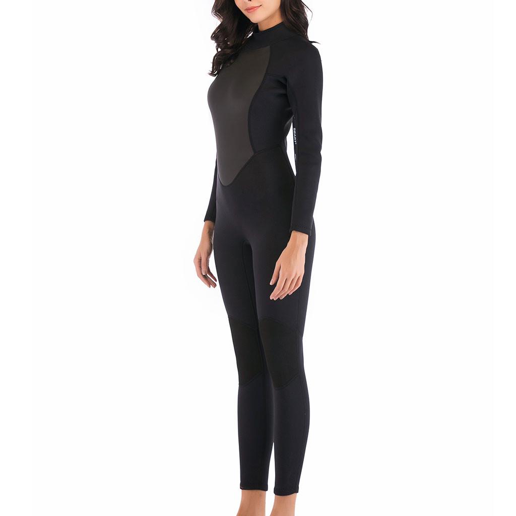 Kvinner 3 mm tykk solkrem Svømming Surfing Snorkling Dykking Kjeledress Badedrakt