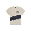 X Rokit Splash-Ink Print Short Sleeve T-Shirt Unisex Tops Khaki VN0005XC2N1
