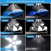 LED Garage Lights with 6+1/8+1/10+1 Adjustable Panels E26/E27 Ceiling Shop Work Lamp 150W 6500K Bulb for Workshop Industrial Lighting