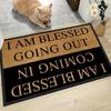 Front Door Rug Outside Door Mats Heavy Duty Doormat With Greeting Message For Porch Apartment Patio Garage Indoor Kitchen Garden