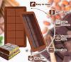 2PCS Chocolate Mold Rectangular Silicone Mold Food Grade Silicone DIY Hand Sandwich Homemade Tools Baking Supplies Candy Making