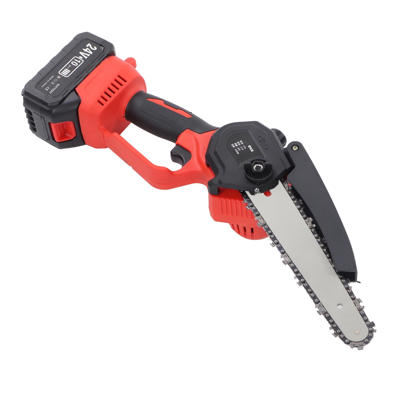 

8-дюймовая мини-бензопила, беспроводная мини-бензопила с зарядным устройством для аккумулятора, бытовая ручная пила для резки древесины