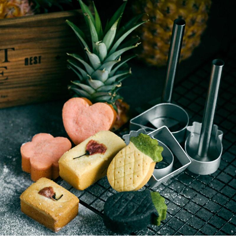 Buy Pineapple Cake Mold Stainless Steel Pressing Stamp Mooncake Mould Fondant Cookie Biscuit