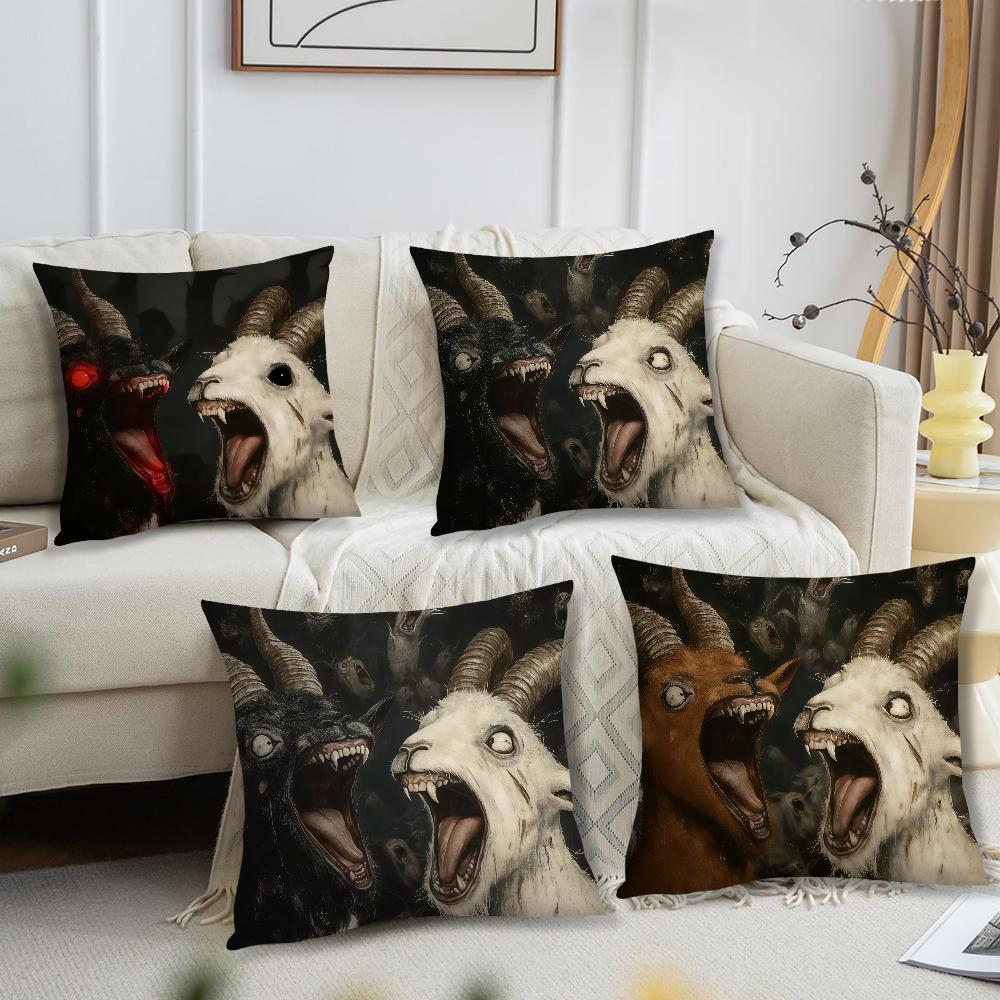 Capa de Almofada Ovelha Boêmia Thriller Decoração Quarto Loja Carro Melhor Escritório em Casa Almofada de Café Sofá Impressão Simplicidade Nórdica