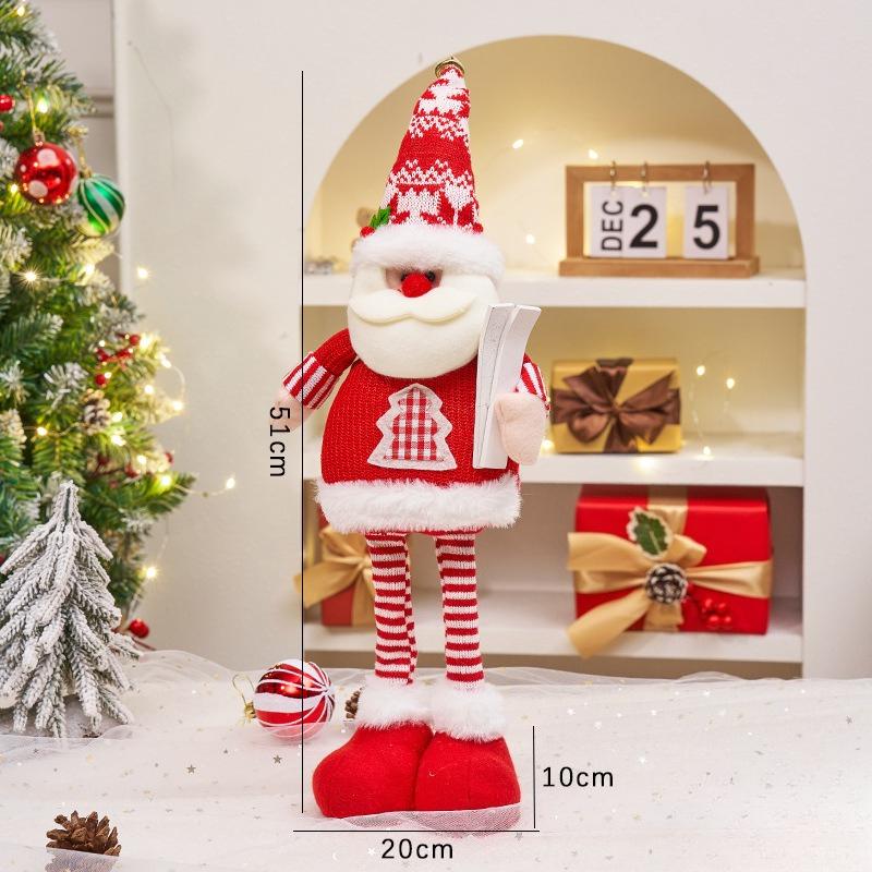 Big Santa Claus Snowman Elk Plush Doll Children Xmas Gift Xmas Tree Ornaments Merry Christmas Home New Year Party Decorations