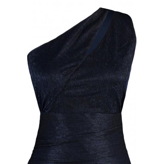 Tailliertes, gefüttertes, glitzerndes, elegantes Abendkleid