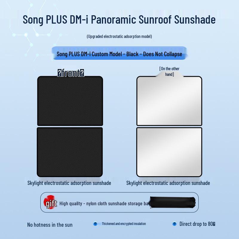 BYD Seal Song Han Tang Suede Sunroof Canopy: Heat Insulation & Sun Protection Shade