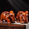 10Cm Wooden Elephant Statue Indian Feng Shui Figurines Lucky Success Wealth Desktop Decoration