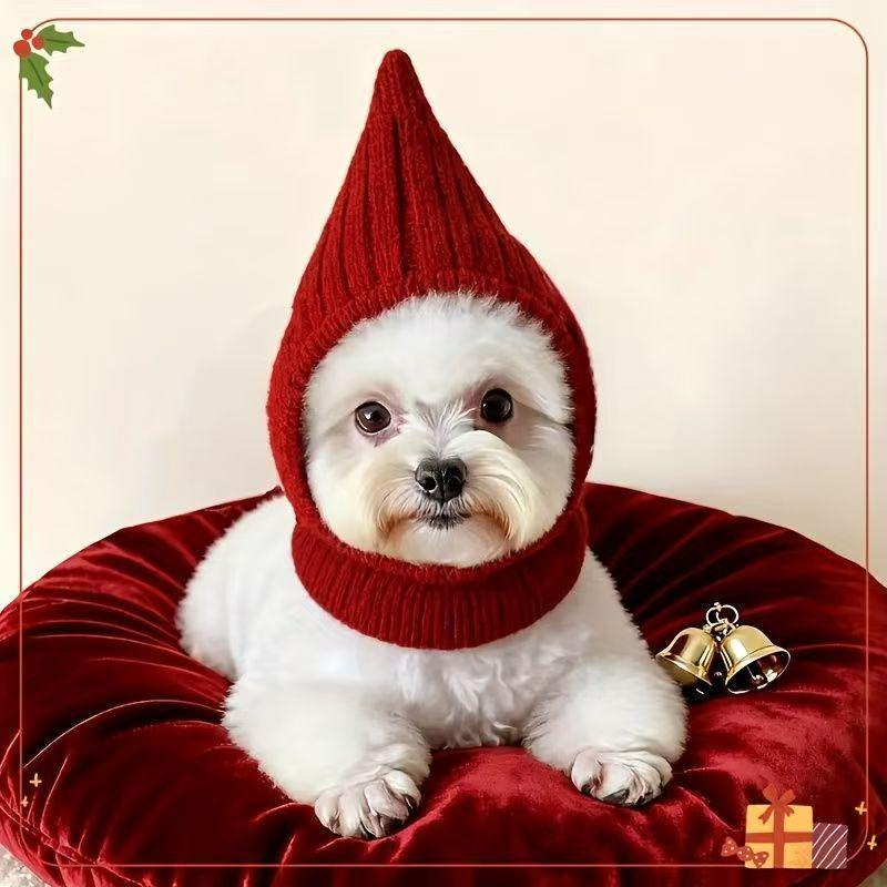 Winter Pet Hat for Medium-Large Dogs: Cute, Warm Cartoon Headwear for Labradors & Golden Retrievers