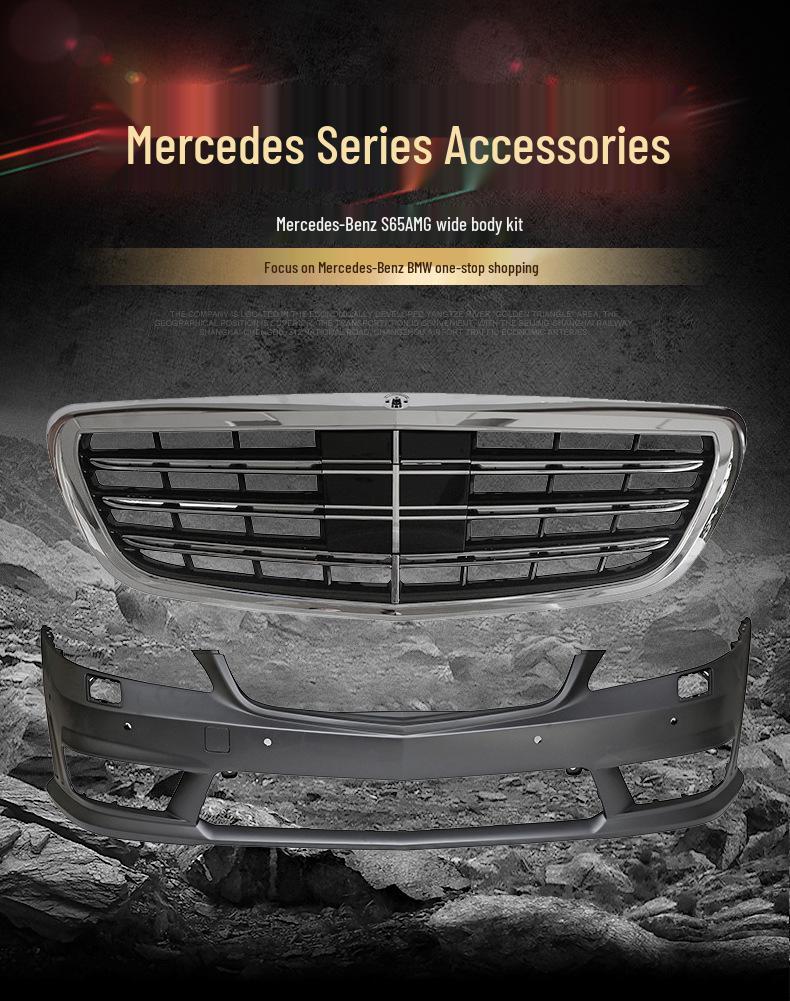 Modified AMG Large Body Kit Front Bumper Grille for S65 S63