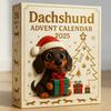 2025 Dakhund Adventskalender 24 Dagers Nedtellingskalender med 3D Akrylpynt Juletrepynt Unik Gave til Hundelskere