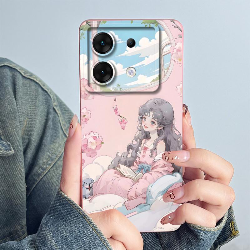 For Infinix Zero 30 5G Phone Case X6731 Cover Silicone Cute Panda Flower Boys Girls Shell Cartoon Funda Protective Casing Coque
